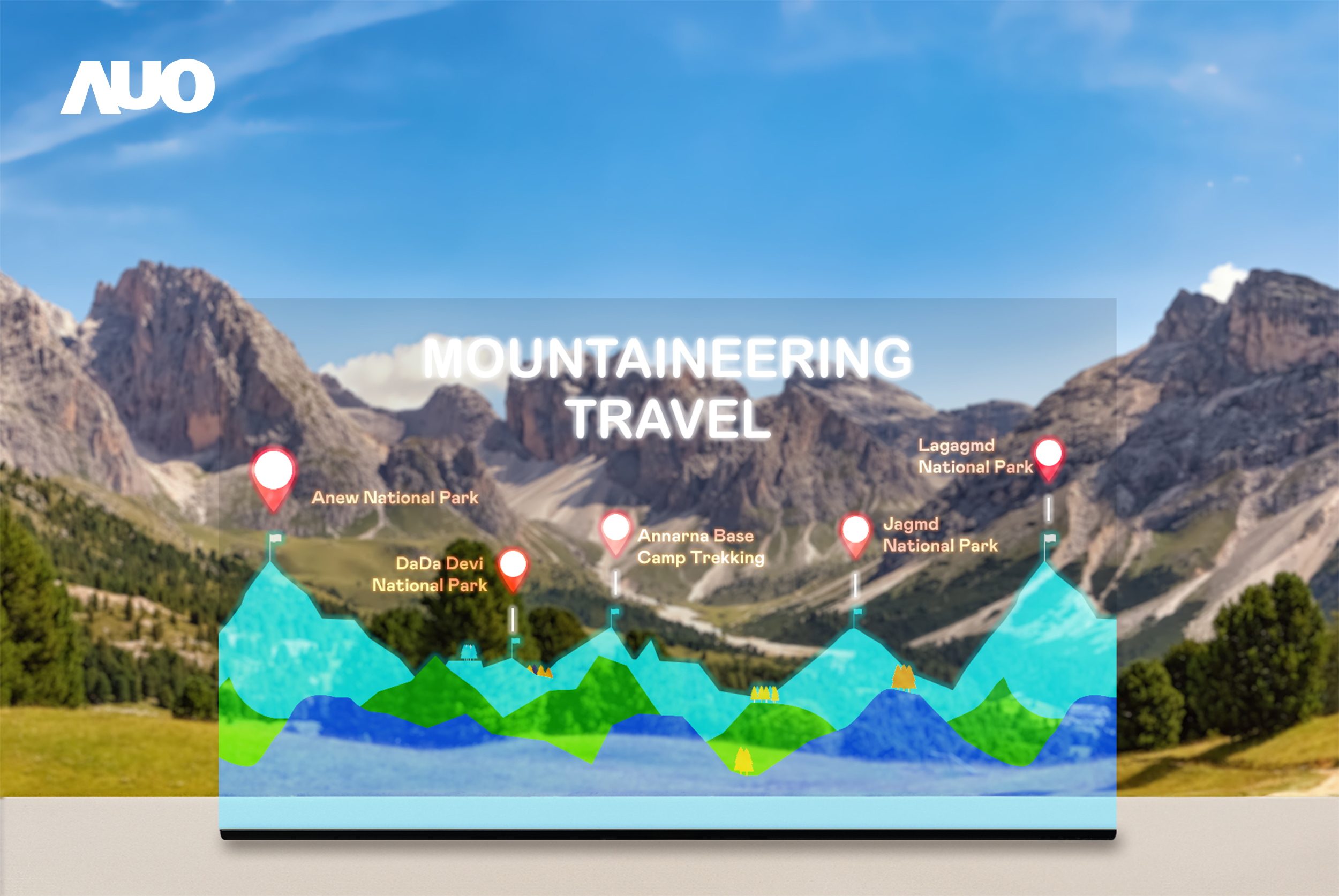 PT视讯(中国区)官网展示全球单片尺寸最大(*)42吋透明Micro LED显示器拼接而成的〝64吋透明Micro LED显示器〞，具备高透明度、1,000 nits高亮度、广色域、采用三边无边框的无缝拼接等多重特色，呈现超高清、细腻画质而不遮挡后方视觉，满足层峰需求，可广泛运用于零售、艺术展览或商业空间等场域