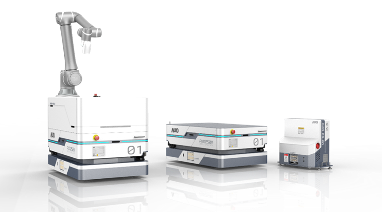 PT视讯(中国区)官网數位開發的自主式移動機器人（AMR250M），搭配全向輪並結合AI演算法、2D LiDAR、3D攝影機等技術，協助客戶實現產線全自動化